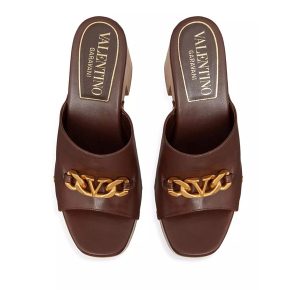 New Valentino Vlogo Chain Clog Shoes Size 40/9 - Picture 1 of 14